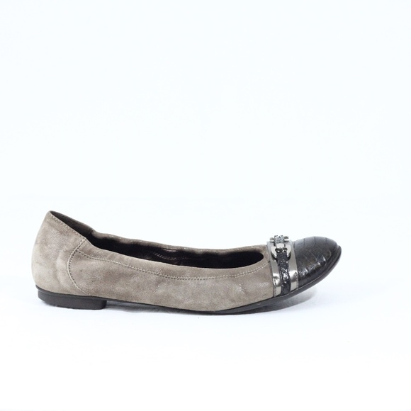 Attilio Giusti Leombruni Shoes - AGL Ballet Flats Women Cap Toe Shoes Eu 41 Leather Slip on Horse bit